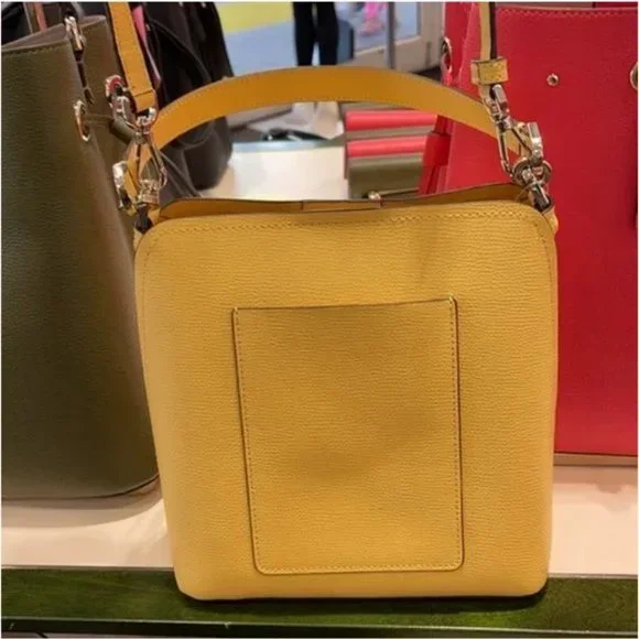 Kate Spade Darcy Small Bucket Bag Daybreak Yellow - Picture 12 of 16